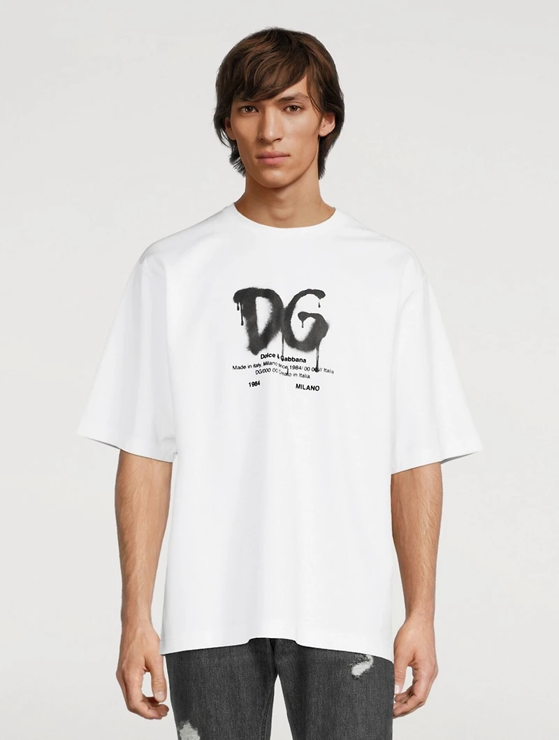 Oversized T-Shirt With Spray Logo