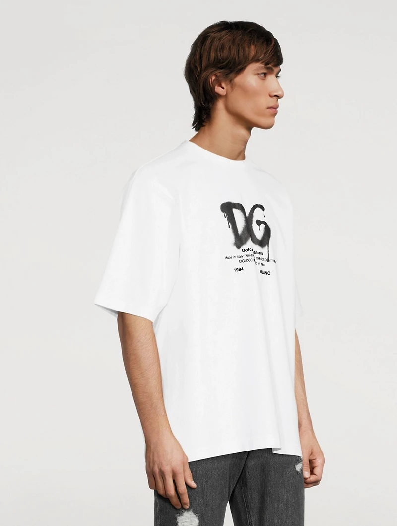 Oversized T-Shirt With Spray Logo