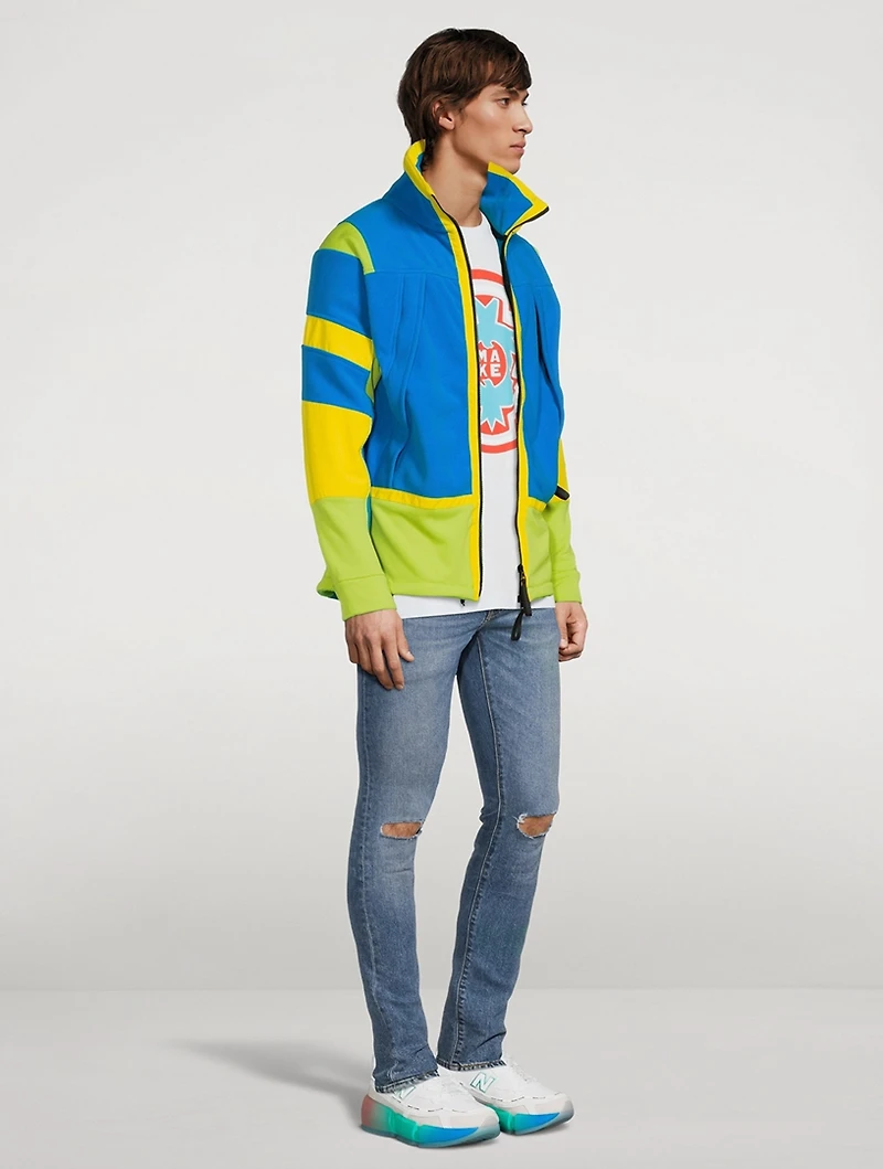 Leopold Fleece and Softshell Patchwork Jacket