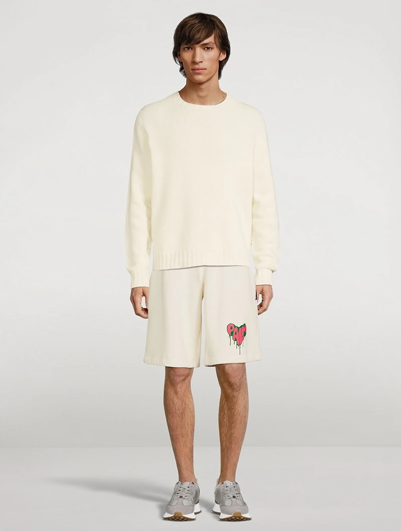 Spray Heart Sweat Shorts