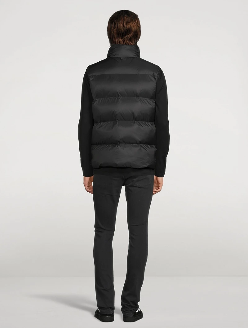 Palm Tree Zip Quilted Vest