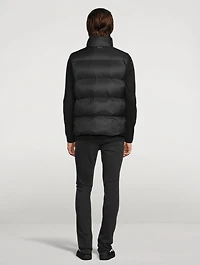 Palm Tree Zip Quilted Vest