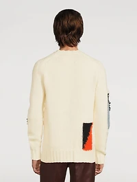 Wool And Mohair Jacquard Sweater