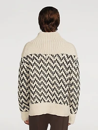 Wool And Mohair High-Neck Sweater