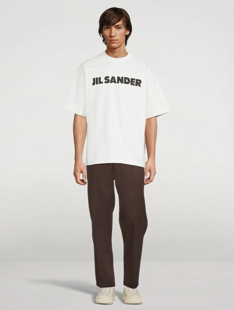 Wool Straight-Leg Pants