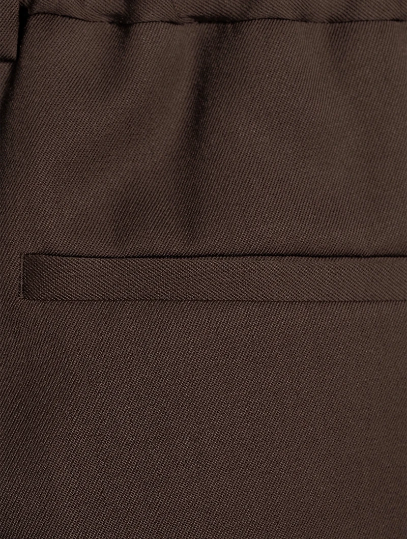 Wool Straight-Leg Pants
