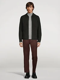 Cotton Straight-Leg Pants