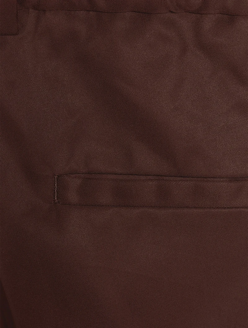 Cotton Straight-Leg Pants