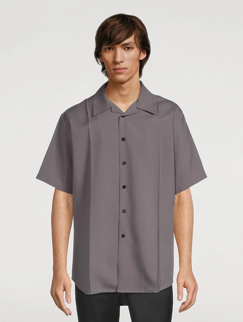 Wool Short-Sleeve Shirt