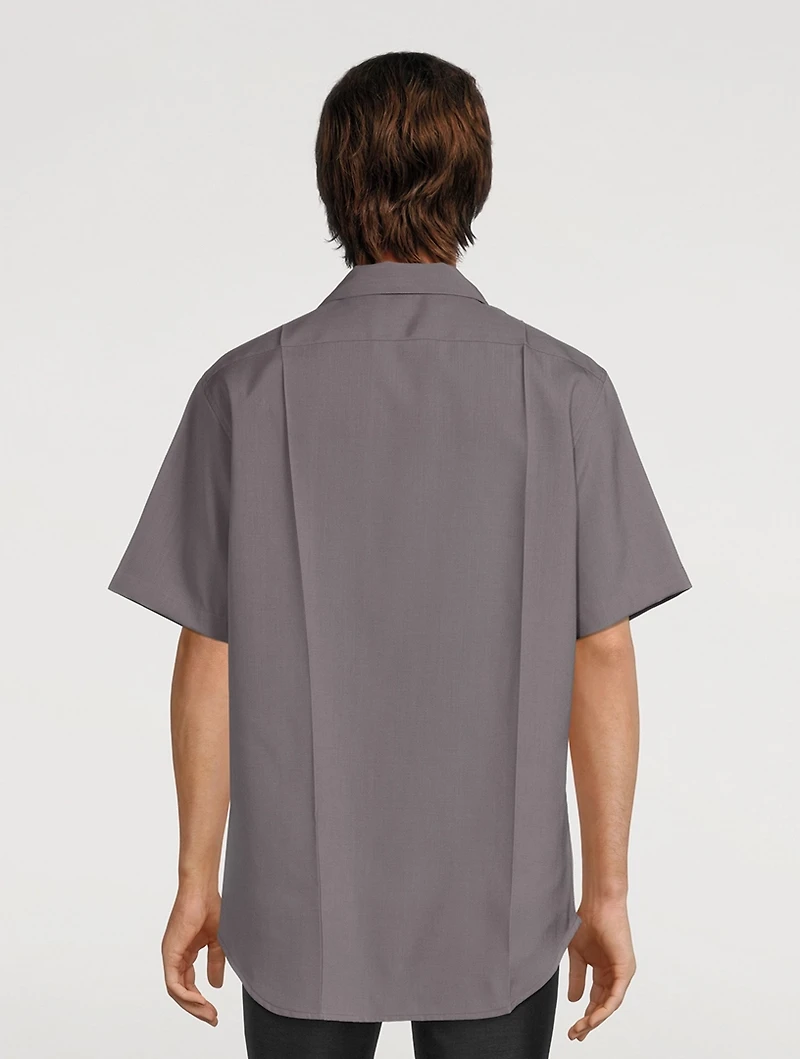 Wool Short-Sleeve Shirt
