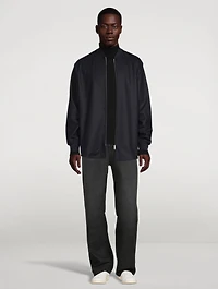 Wool Zip Shirt Jacket