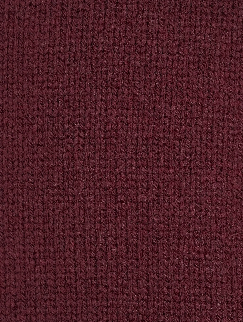 Wool And Cashmere Split-Neck Sweater