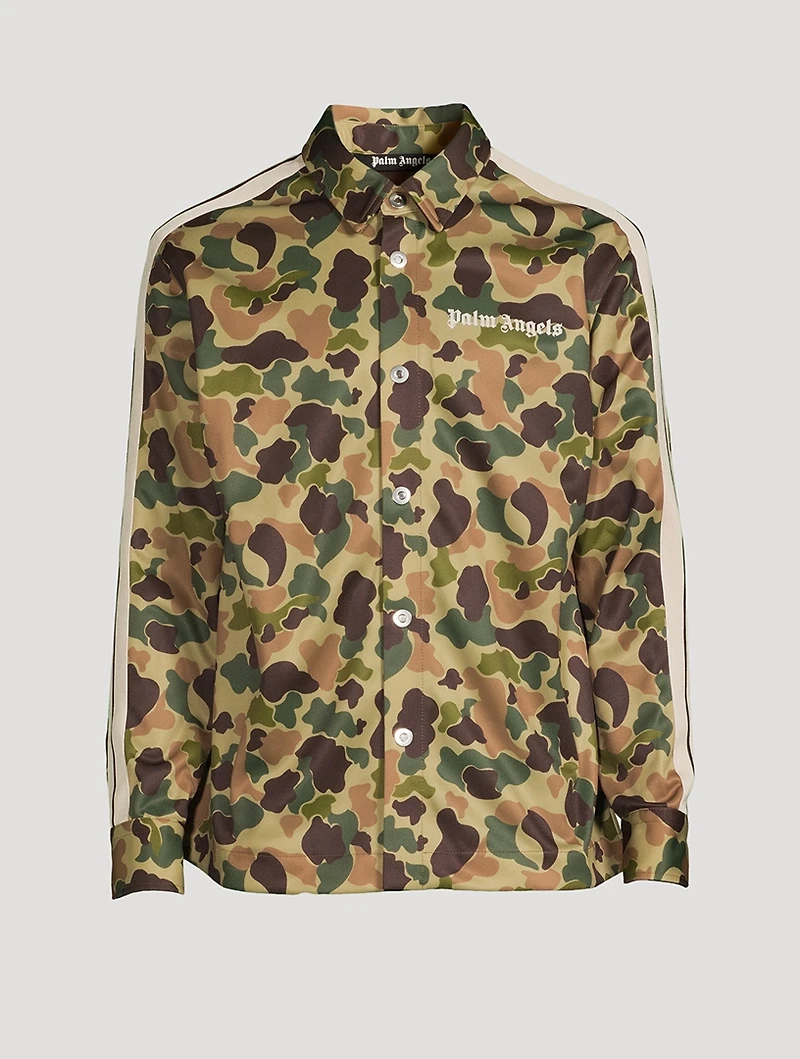 Camouflage Long-Sleeve Track Shirt