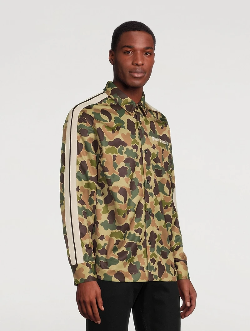 Camouflage Long-Sleeve Track Shirt