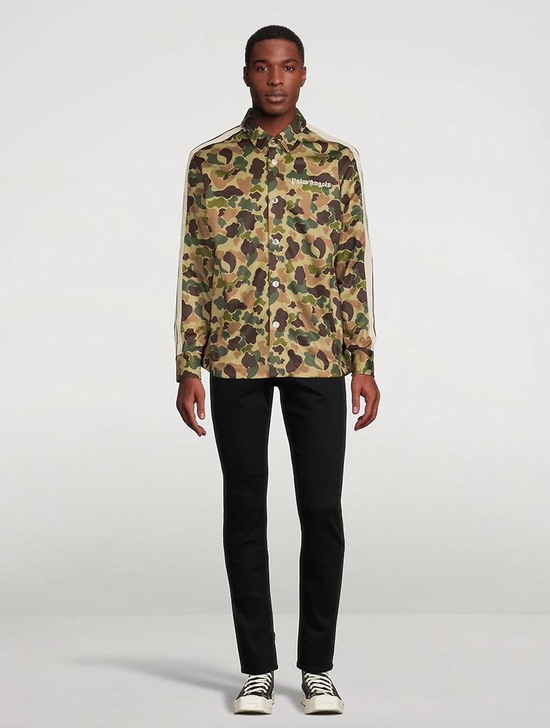 Camouflage Long-Sleeve Track Shirt