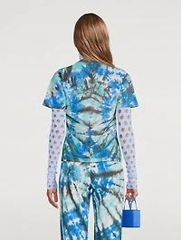 Modum Cotton T-Shirt Heart Tie-Dye Print