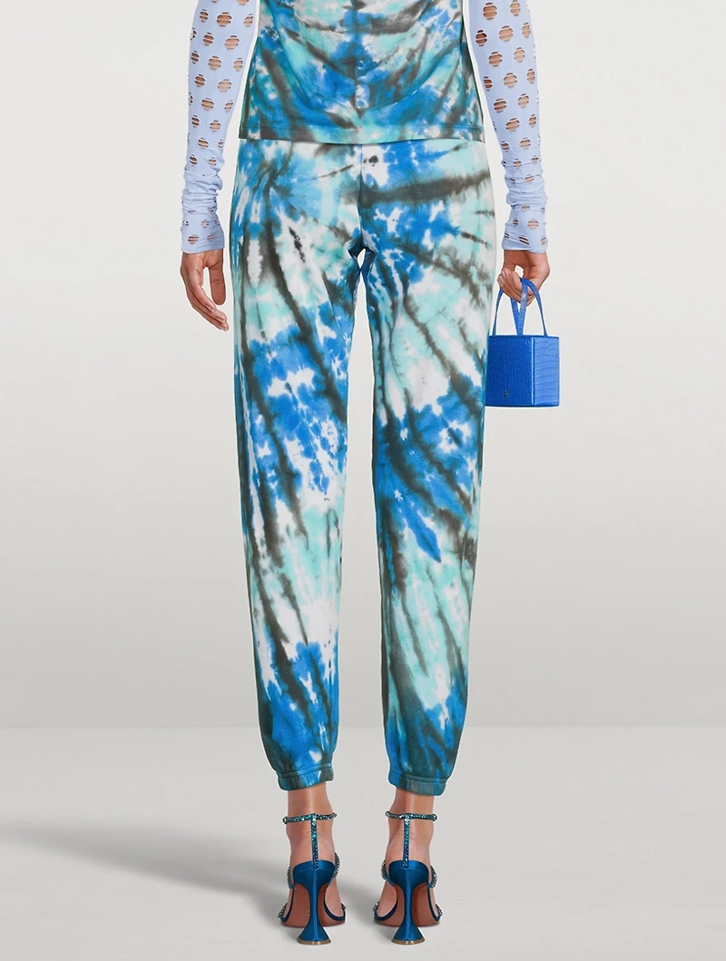Modum Sweatpants Swirl Tie-Dye Print