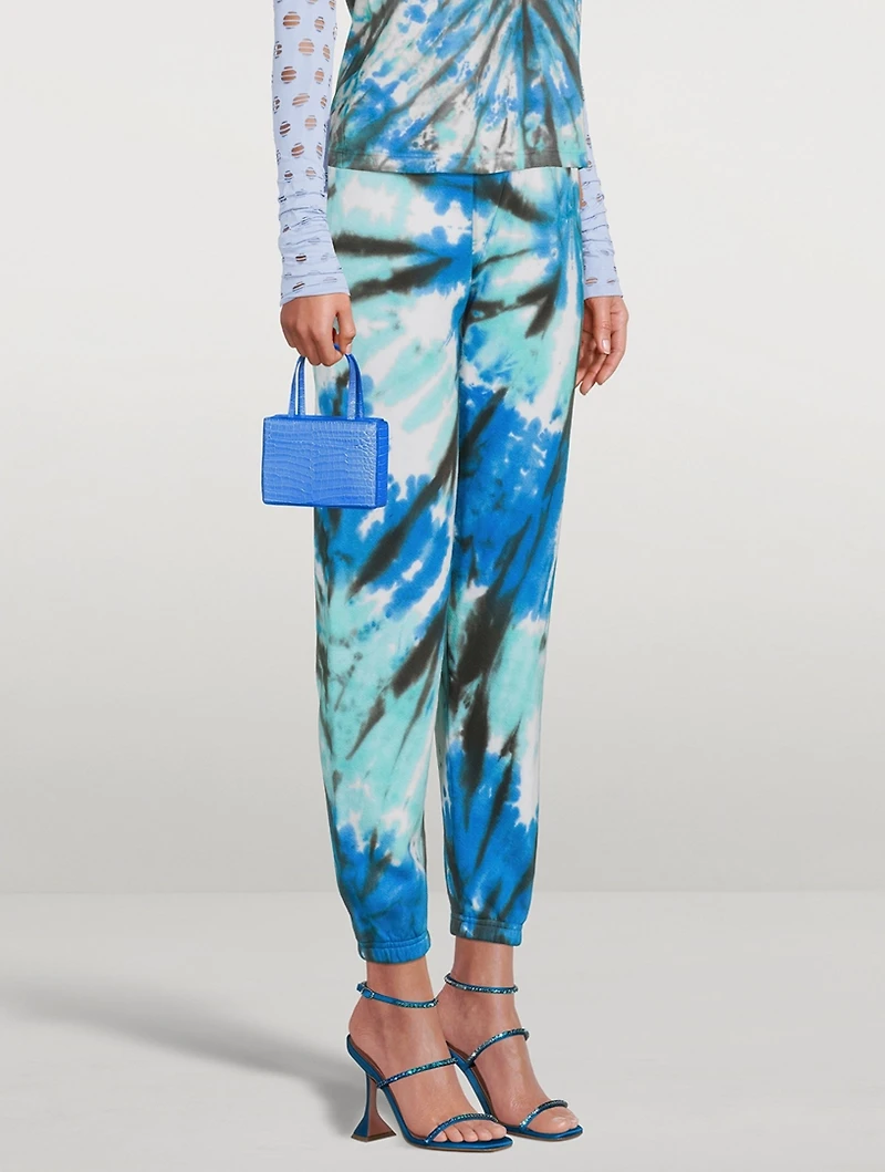 Modum Sweatpants Swirl Tie-Dye Print