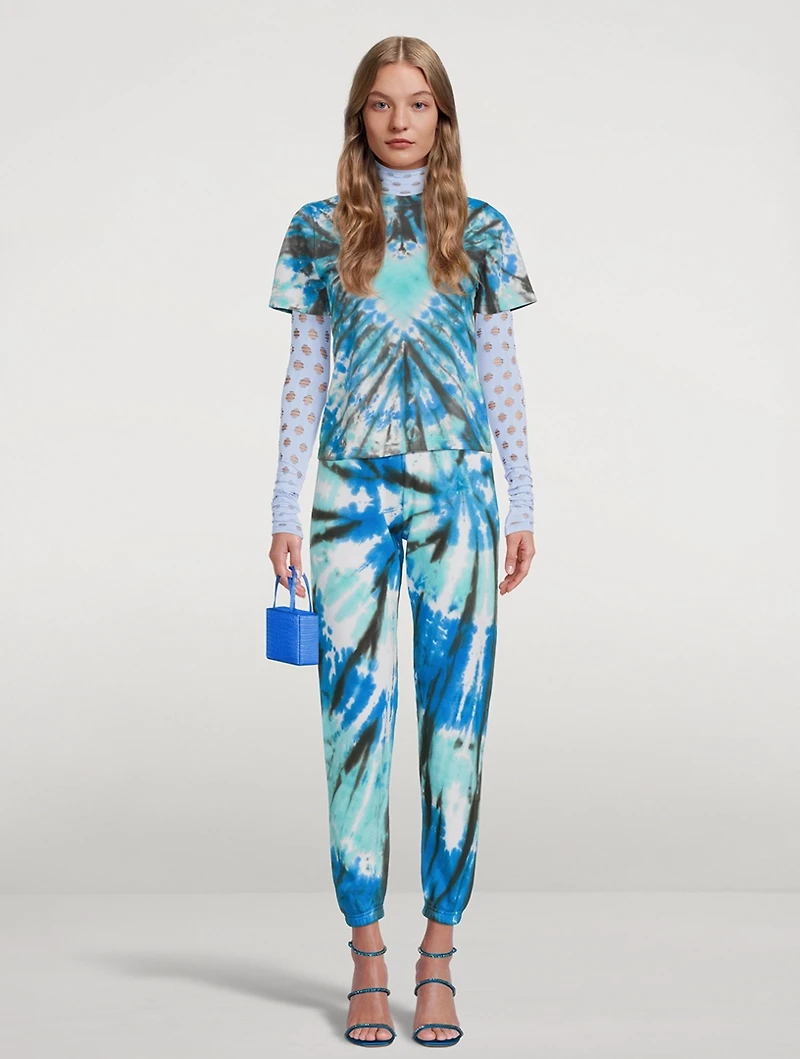 Modum Sweatpants Swirl Tie-Dye Print