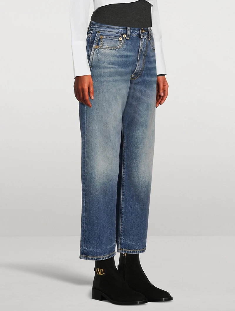 Double Pocket Boyfriend Jeans