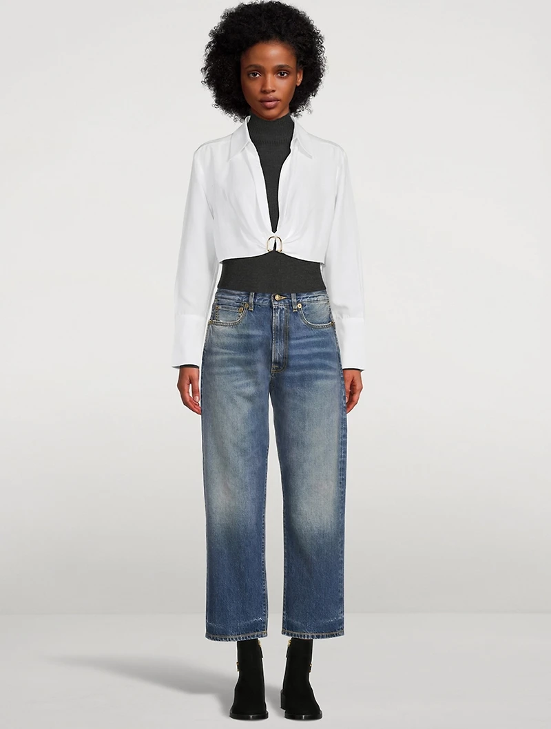 Double Pocket Boyfriend Jeans