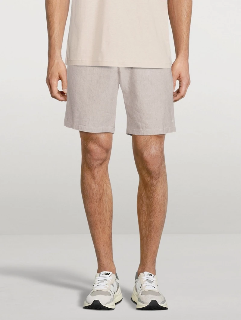 Eaton Linen-Blend Relaxed Shorts