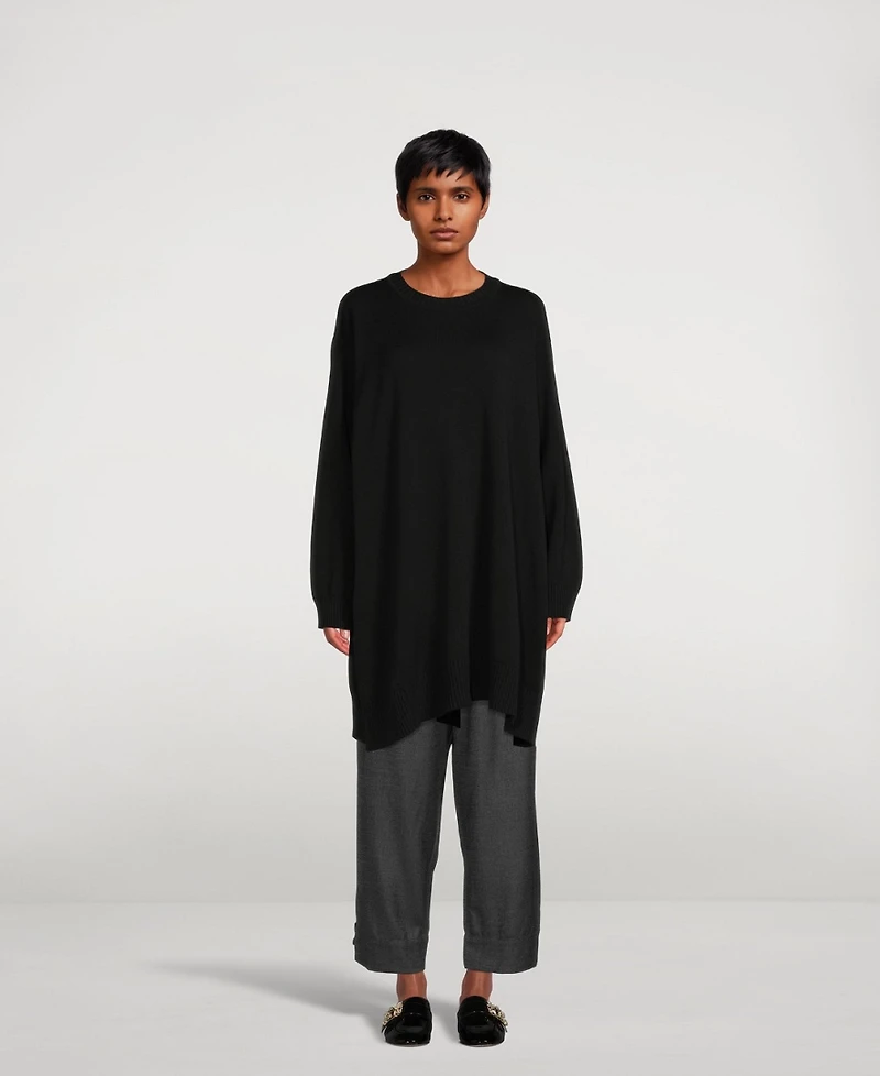 Cashmere And Silk Long Sweater