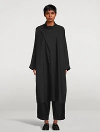 Extra-Wide Sloped Shoulder Raincoat