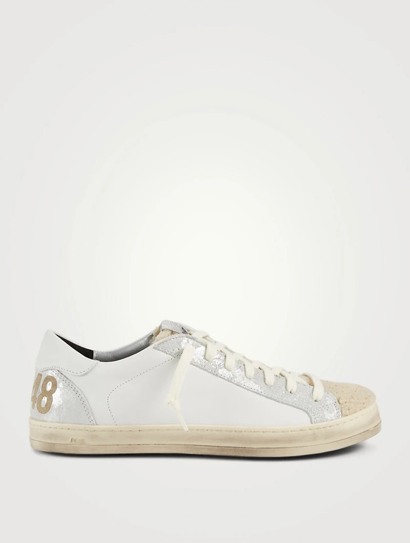 John Leather And Teddy Sneakers