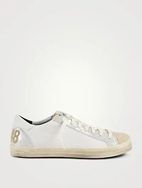 John Leather And Teddy Sneakers