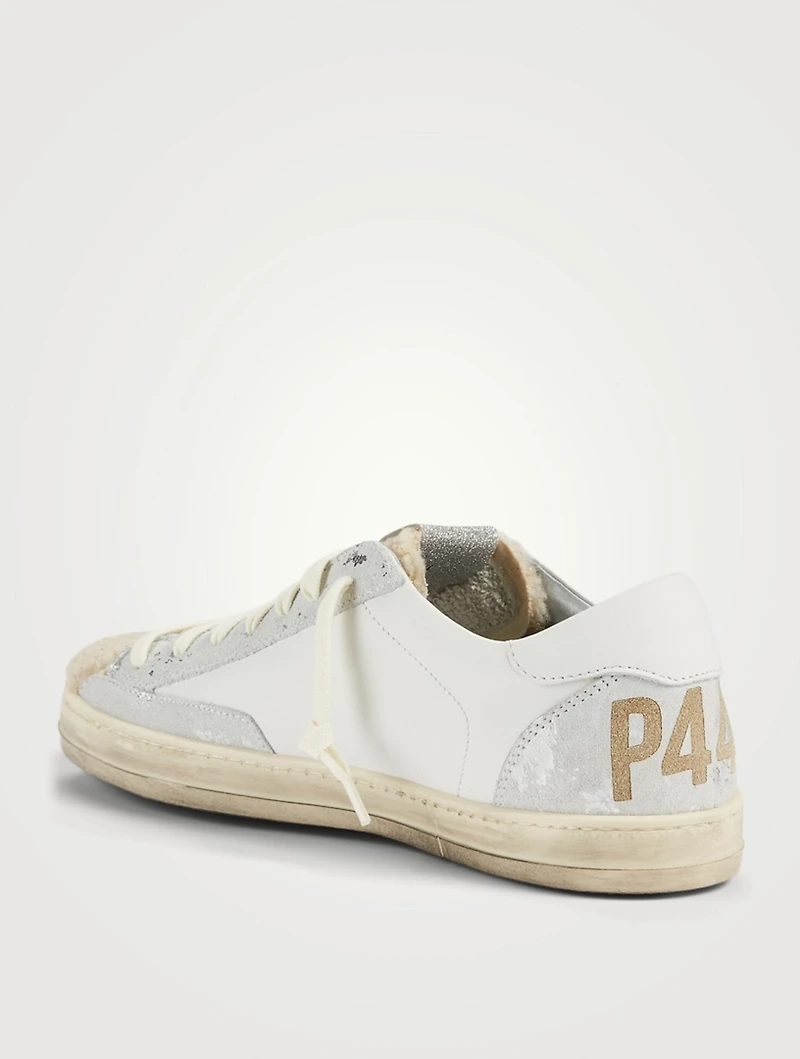 John Leather And Teddy Sneakers