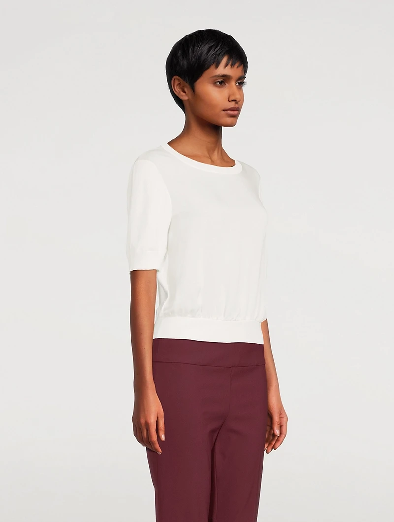 Shrunken Silk Top