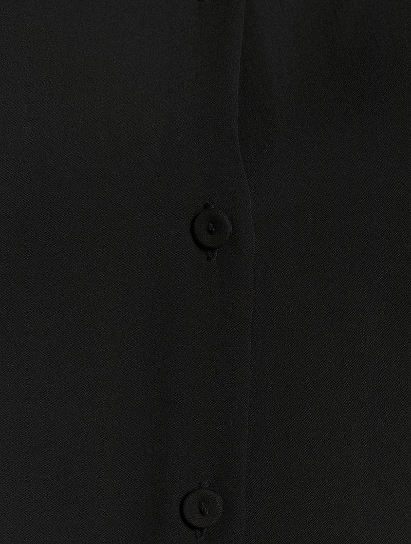 Shrunken Silk Cardigan