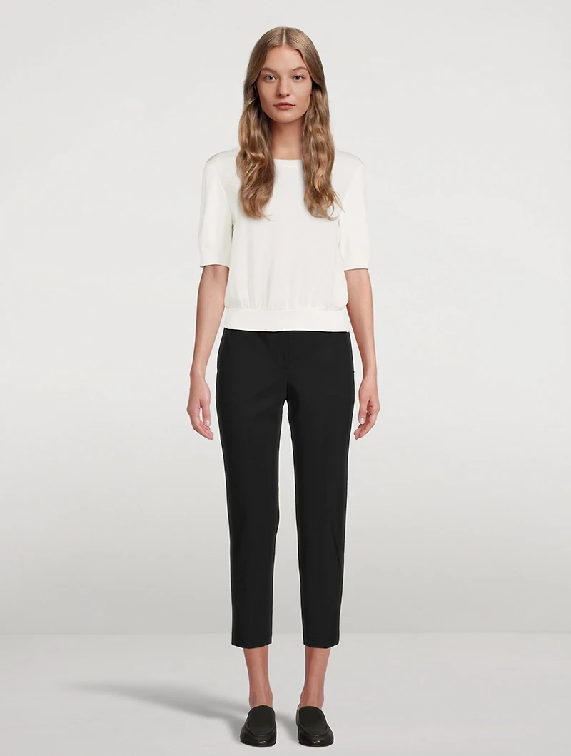 Treeca Cropped Ponte Pants