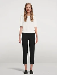 Treeca Cropped Ponte Pants
