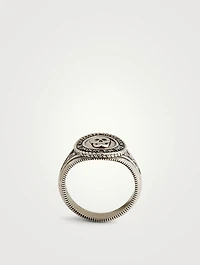 Medallion Skull Signet Ring