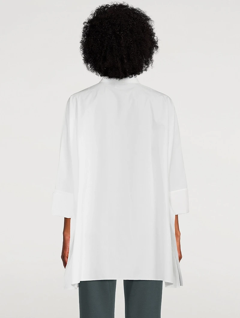 Oversized Cotton And Silk Shirt