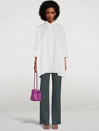 Oversized Cotton And Silk Shirt