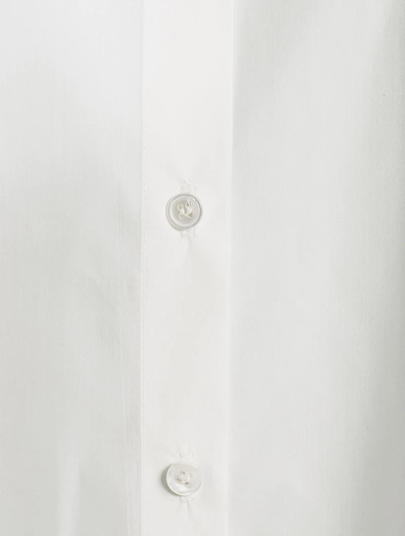 Oversized Cotton And Silk Shirt
