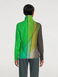Wool Tunic Liquid Light Print