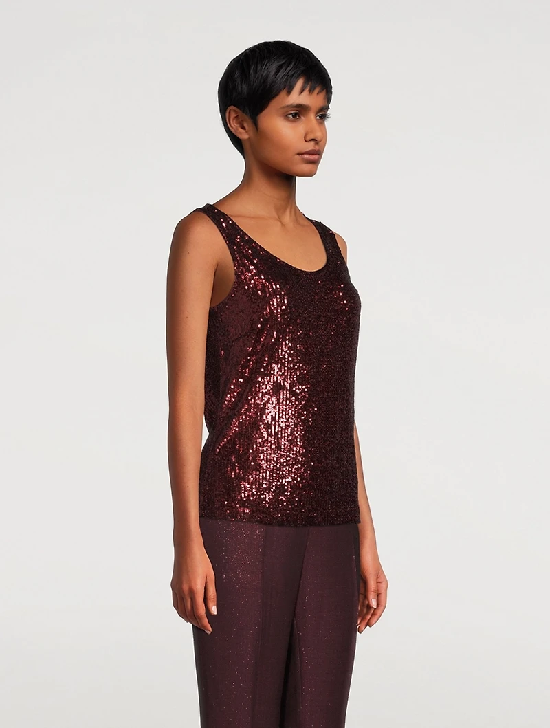 Sequin Tank Top