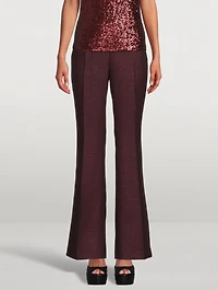 Farida Lurex Bootcut Trousers
