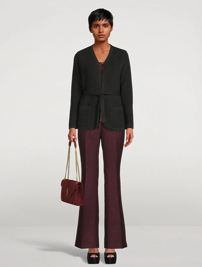 Farida Lurex Bootcut Trousers