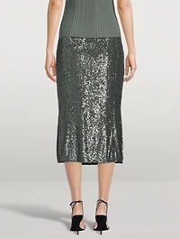 Sequin Pencil Skirt