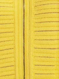 Zip-Front Knit Cardigan