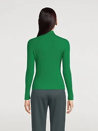 Wool Polo Cardigan