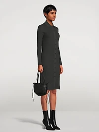 Long Wool Polo Cardigan