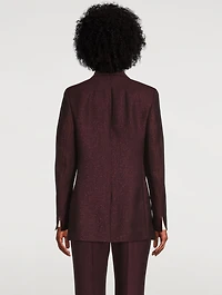 Nadine Lurex Double-Breasted Blazer