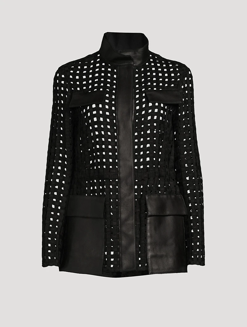 Girta Open Grid Safari Jacket