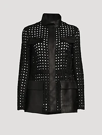 Girta Open Grid Safari Jacket